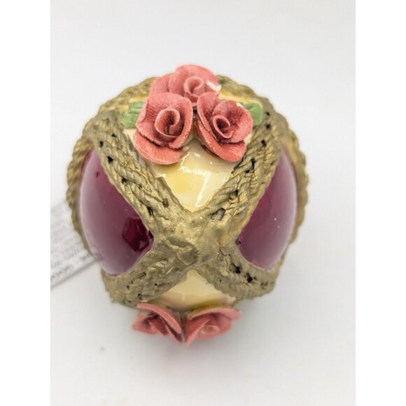 Dubrovnik Goose Egg Painted Raised Clay Russian Easter Christmas Ornament READ - Picture 2 of 12